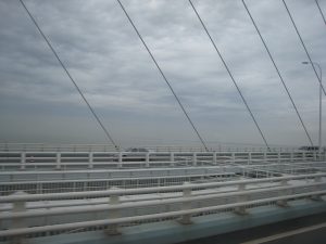 有名な吊り橋　蘇通長江大橋